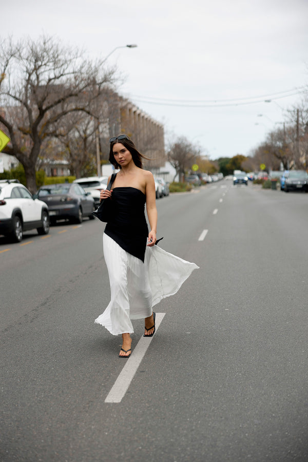 Black & White Serenity Maxi Dress