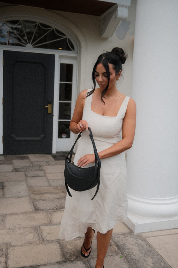 Natural Awake Linen Midi Dress