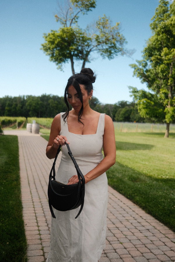 Natural Awake Linen Midi Dress