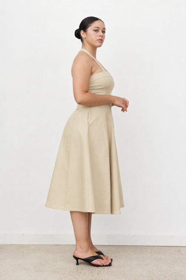 Sage Renata Denim Midi Dress
