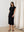 Black Unwind Linen Midi Dress