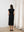 Black Unwind Linen Midi Dress