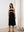 Black Exhale Linen Midi Dress