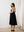 Black Exhale Linen Midi Dress