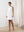 White Pure Linen Mini Dress