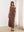 Brown Rise Linen Maxi Dress