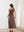 Brown Rise Linen Maxi Dress