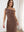 Brown Rise Linen Maxi Dress