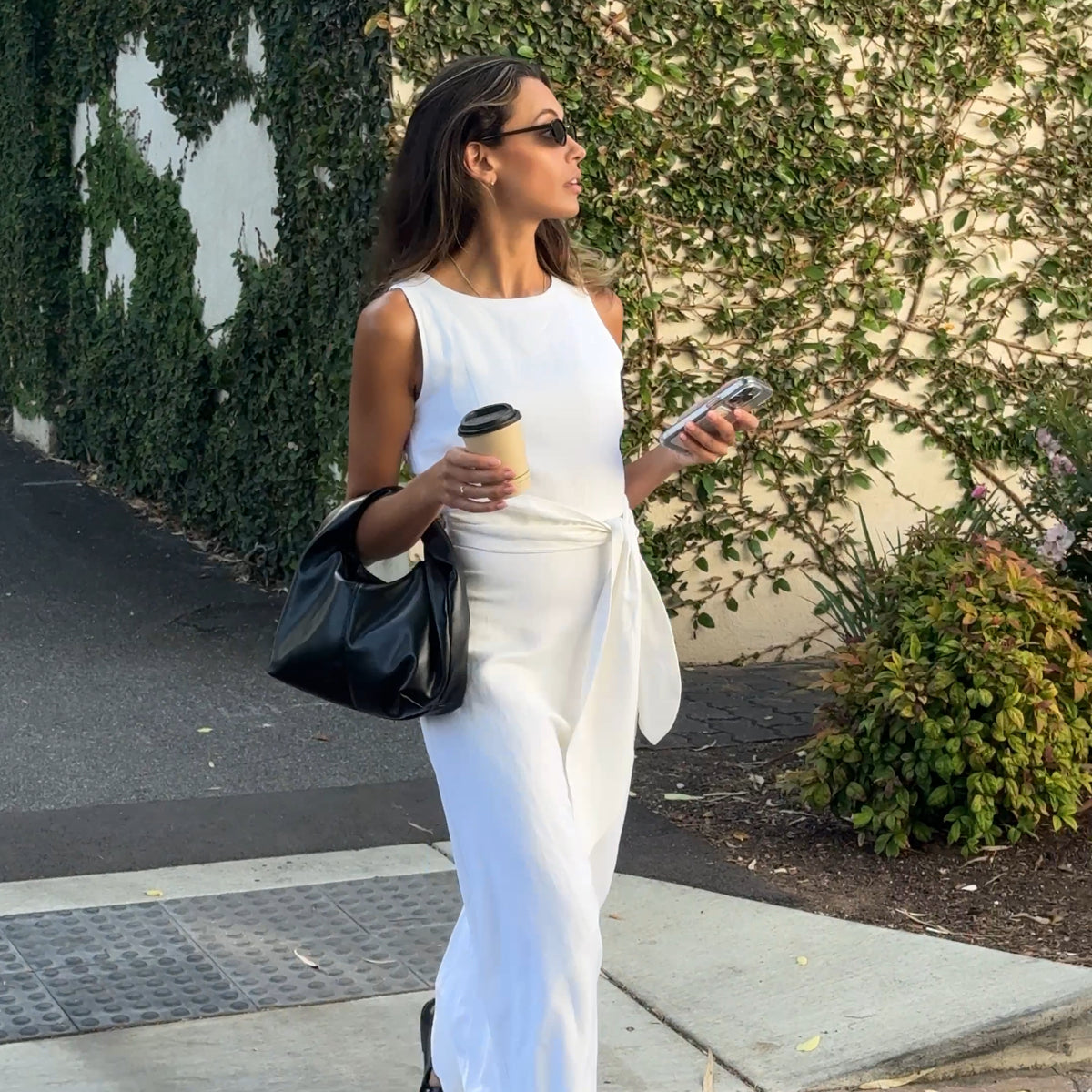 White Sky Linen Maxi Dress – Modi The Label