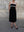 Black Exhale Linen Midi Dress