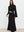 Black Celeste Linen Maxi Skirt