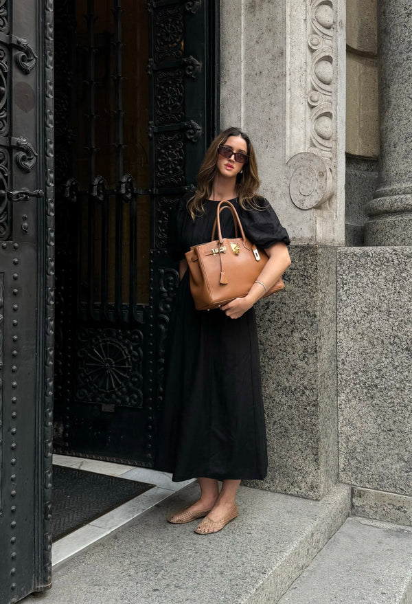 PRE-ORDER - Black Air Linen Maxi Dress