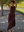 Brown Sienna Halter Maxi Linen Dress