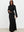 Black Celeste Linen Long Sleeve Top