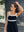 Black Exhale Linen Midi Dress