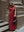 Burgundy Velour Linen Maxi Dress