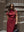 Burgundy Velour Linen Maxi Dress