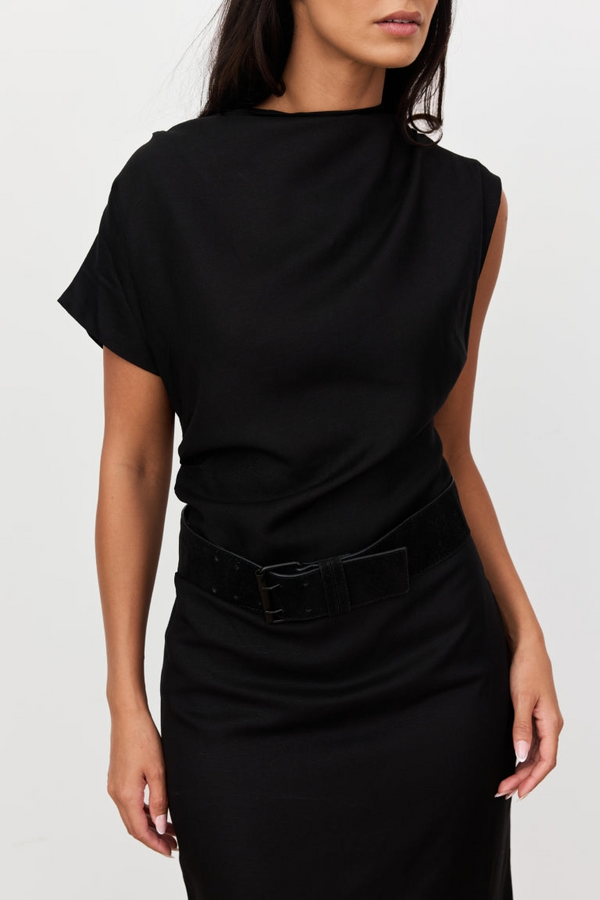 Velour Linen Maxi Dress