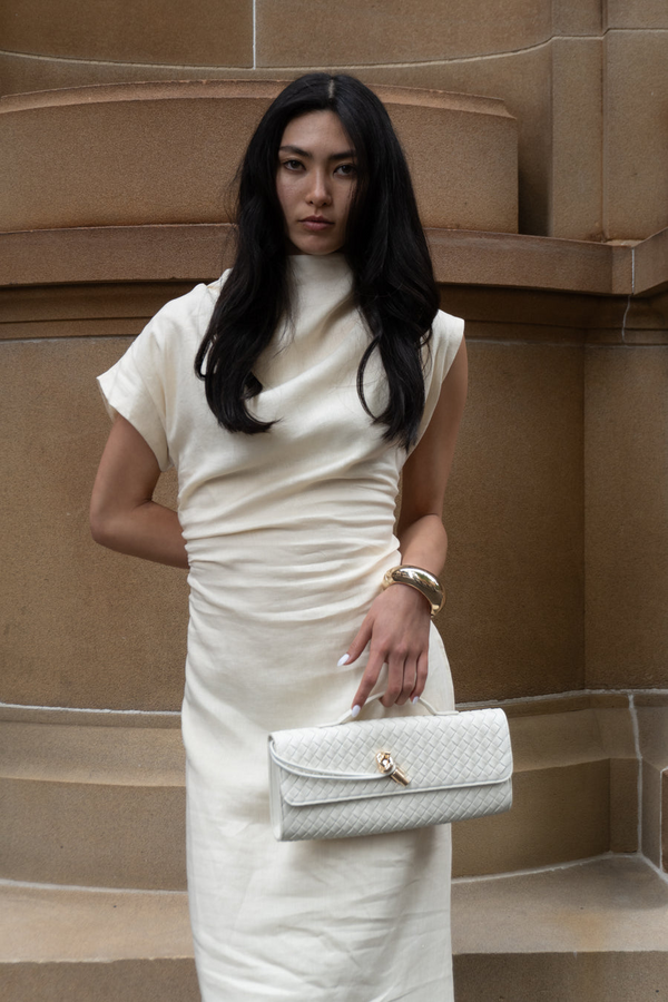 Velour Linen Maxi Dress