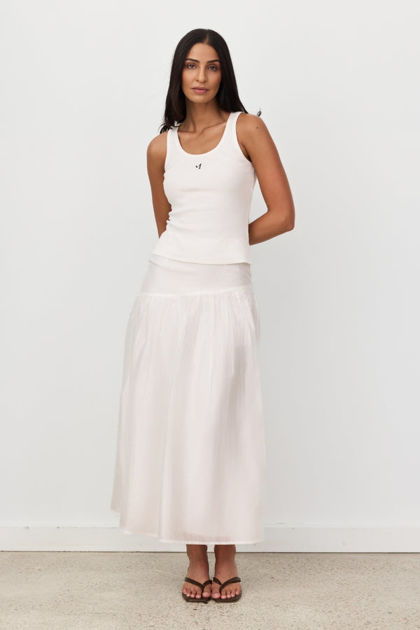 White MODI Logo Tank