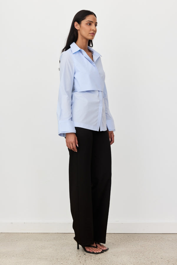 Sky Blue Long Sleeve Celia Shirt