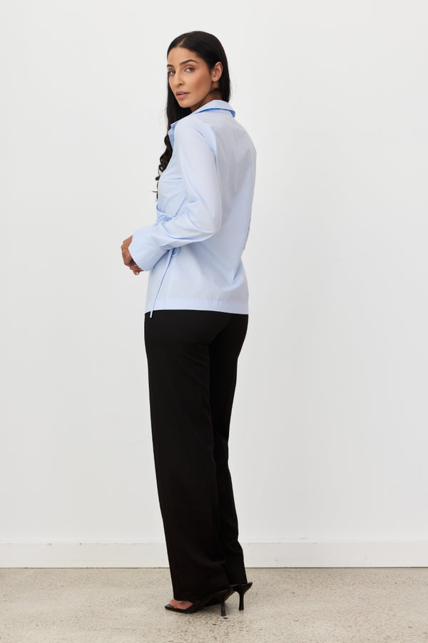 Sky Blue Long Sleeve Celia Shirt