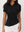Black Veda Asymmetrical Short Sleeve Top