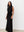 Black Velour Linen Maxi Dress
