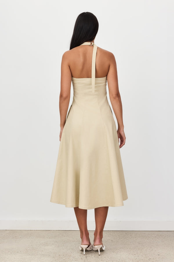 Sage Renata Denim Midi Dress