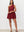 Burgundy De Sol Linen Mini Dress
