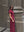 Burgundy Velour Linen Maxi Dress