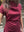 Burgundy Velour Linen Maxi Dress